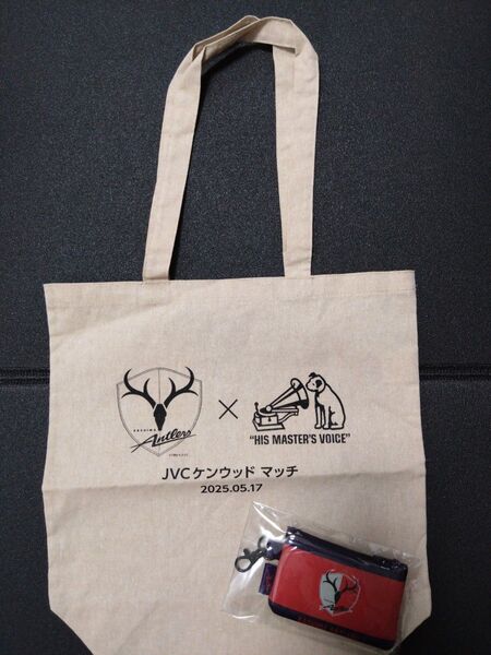 鹿島アントラーズ×His Master's Voice トートバッグ&コインケース 2個セット