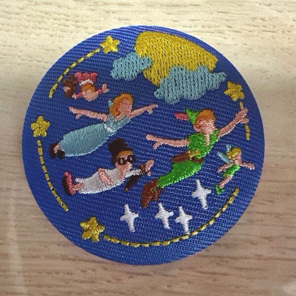 Disney Characters 刺繍缶バッジ ディズニーキャラクターズ ピーターパン