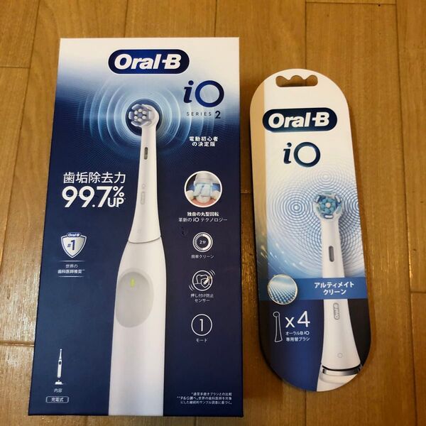 Oral-B iO SERIES2 電動歯ブラシ ホワイト 未使用 交換替刃ブラシセット