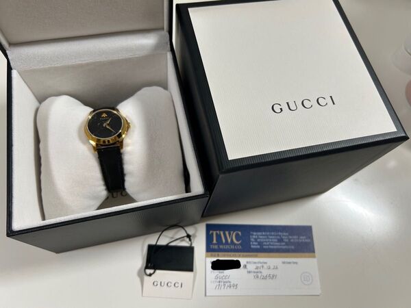 gucci美品gタイムレスレディース腕時計レザーグッチマーモントgg柄