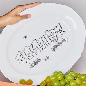 レアoff-whiteリチャードジノリ1735限定オーバルプレート皿陶磁器 ロイヤルコペンハーゲン 皿 プレート 洋食器