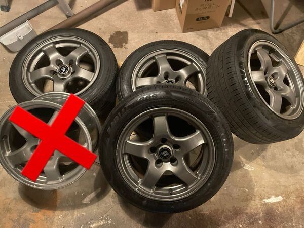 売切値下げ 送料込み R32 純正ホイール 205 /55R16 8J 114.3 +30 BNR32 日産