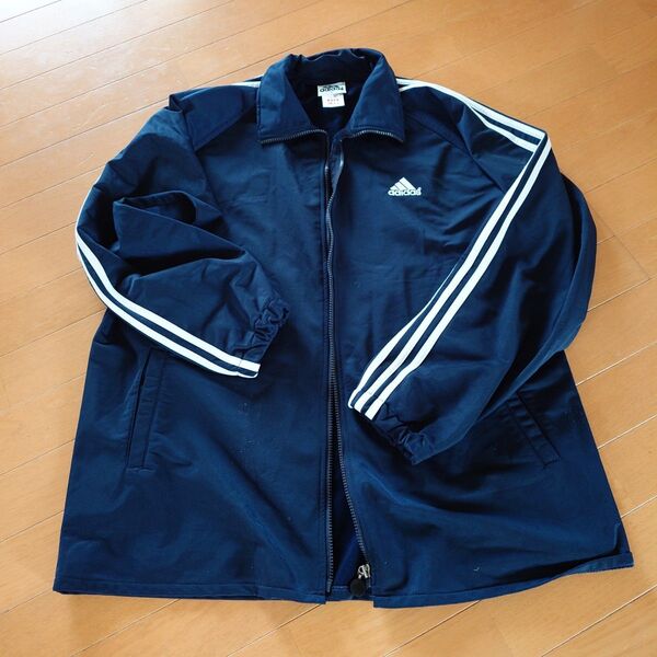 adidas 3本ライン トラックジャケット ジャージ XL相当 ネイビー