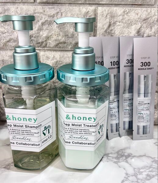 オマケ付き★&honey VTコスメコラボシャンプー&トリートメントリードルショット試供品付き アンドハニー