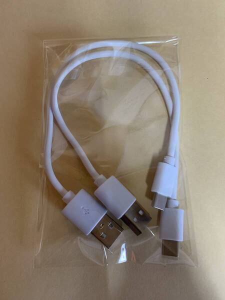 【2個セット】20cm Type-C USB 充電 ケーブル データ転送