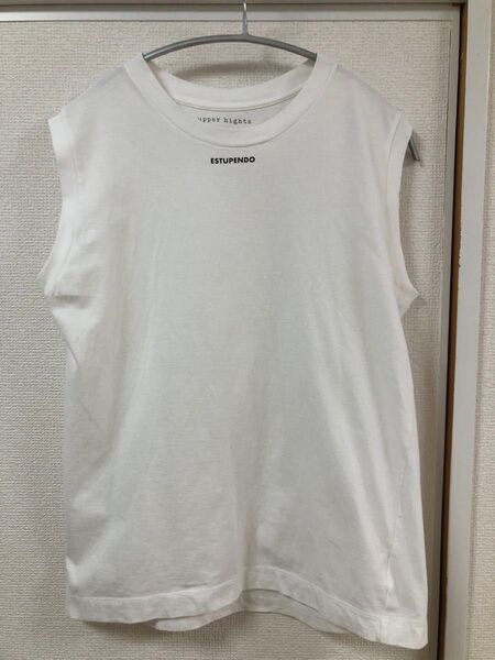 upper hights ノースリーブTシャツ ESTUPENDO ホワイト