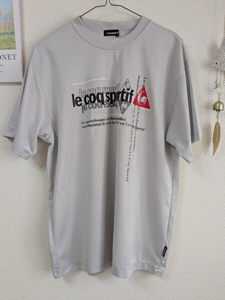 le coq sportif Tシャツ グレー メンズLサイズ 彼カジスタイルにも♪