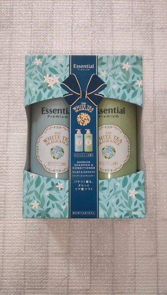 新品 花王 エッセンシャル プレミアム うるおいバリアシャンプー シルキー&スムース ホワイトティーの香り ペアセット