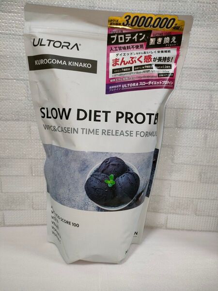 新品 ULTORA ウルトラ スロープロテイン ホエイ カゼイン プロテイン 黒ゴマきなこ風味 1kg 国産 ホエイプロテイン