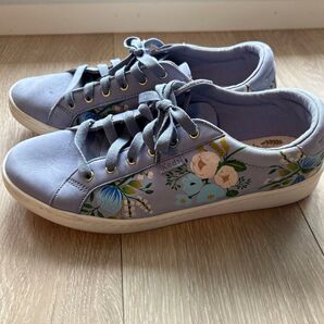 keds スニーカー フラワー 水色 24センチ