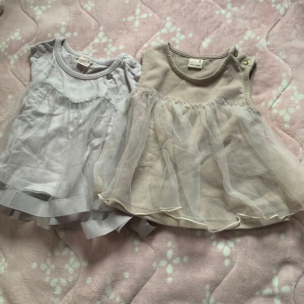 プティマイン ベビー服 チュニック 2枚セット 80+オマケ
