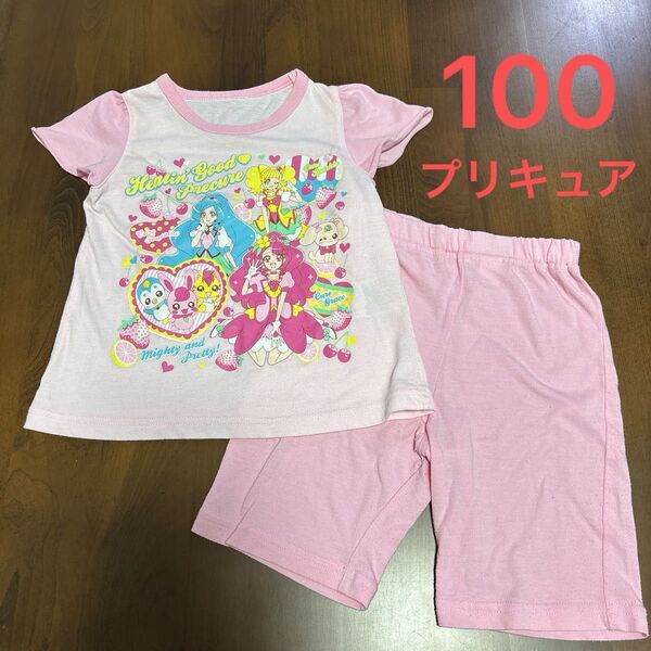 キッズ パジャマ 100 上下セット 女の子 プリキュア 半袖 夏パジャマ 夏