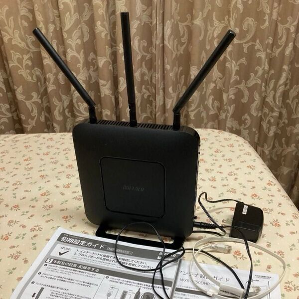 BUFFALO 無線LANルーター WXR-1750DHP ブラック Wi-Fiルーター