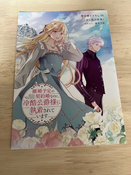 離婚予定の契約婚なのに、冷酷公爵様に執着されています 1 アニメイト特典 書き下ろしSS