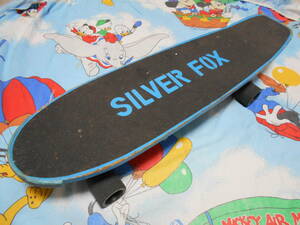 1970 -е годы Silver Fox Vintage Skateboard Oldschool Silver Fox Skateboard Showa Retro Old Skate Vintage Skull Skull