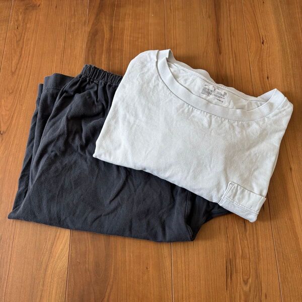無印良品 半袖 パジャマ 上下セット メンズ L-XL ルームウェア