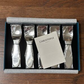 【新品未使用】クリストフル Christofle スイーツスプーン5本セット