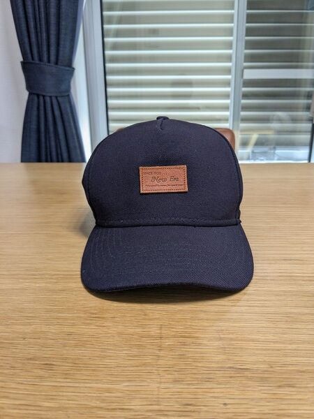 ニューエラ キャップ 帽子 レザーパッチ 美品 NEW ERA