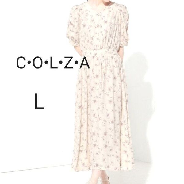 ハニーズ コルザ COLZA6分袖後リボンワンピース ロング