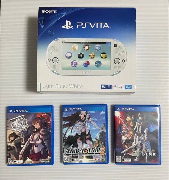 PSVITA PCH-2000ZA14 16GB (Light Blue/White) ゲームソフト付き