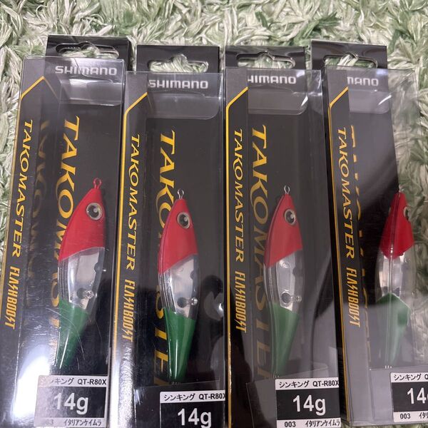 新品 シマノ タコマスター スッテm フラッシュブースト イタリアン4個 タコマスタースッテM