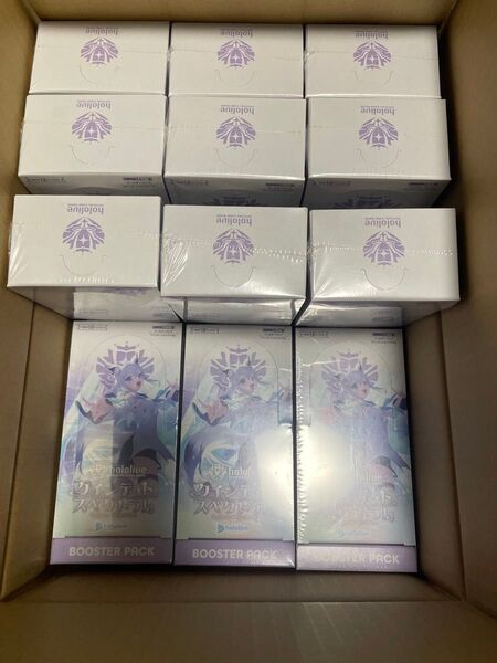 hololive CARD GAME クインテットスペクトラム 1カートン分 12BOX カートン開封品 ホロカ 初版