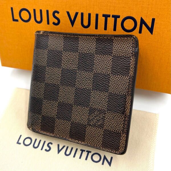 Louis Vuitton ルイヴィトン 2つ折り財布 ダミエ ブラウン系