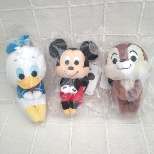ディズニー ミッキーマウス & ドナルドダック & チップ ちょっこりさん 新品