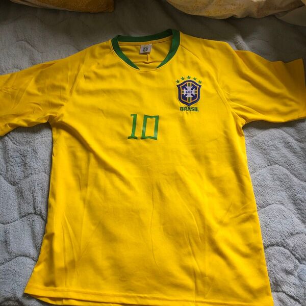 サッカーブラジル代表 ネイマール(Neymar)ユニフォーム 10番 ワールドカップ応援tシャツ レプリカ