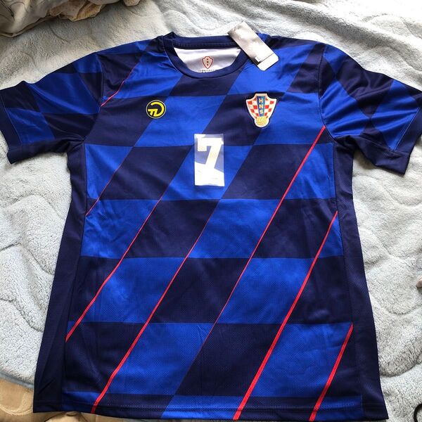 クロアチアのサッカー代表7番 ユニフォーム レプリカ ニコラ・モロ ナンバーシャツ コンフィット Tシャツ ワールドカップ応援服