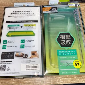 2個セット iPhone XR simplism ハイブリッドケース クリア 耐衝撃 未使用