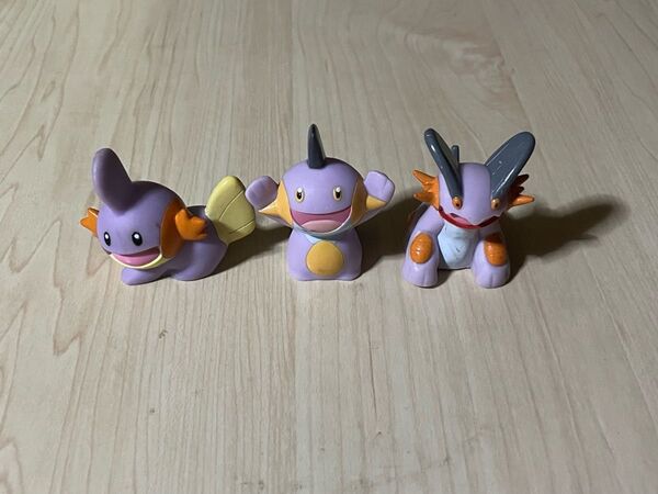 期間限定価格 ポケモン指人形 ミズゴロウ、ヌマクロー、ラグラージ進化色違いセット