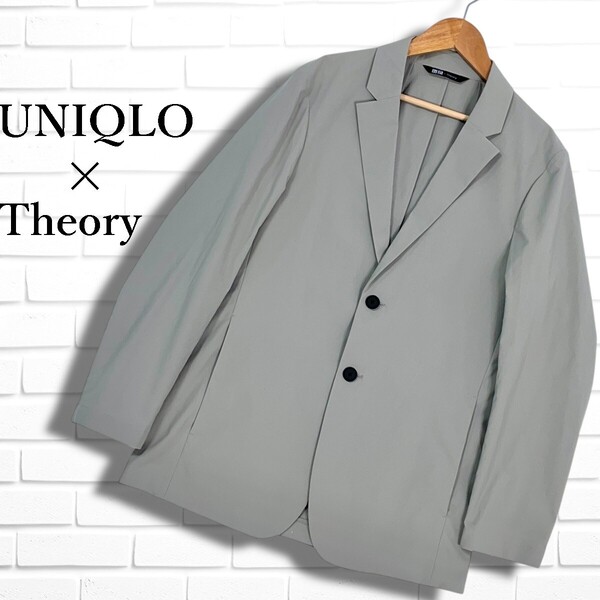 ◆美品◆ UNIQLO × Theory ユニクロ セオリー 感動ジャケット テーラード ジャケット グレー メンズ S ◆送料無料◆ 3005E□
