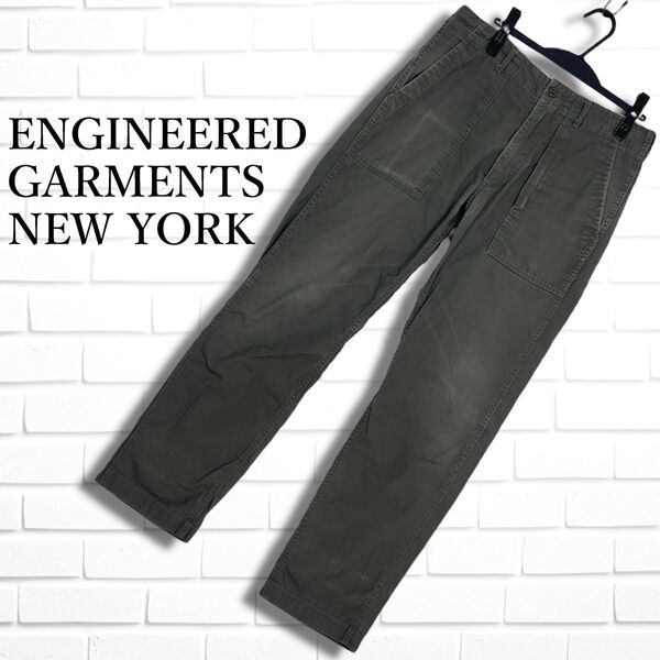 ENGINEERED GARMENTS エンジニアド ガーメンツ ストレート ワーク パンツ メンズ S ◆アメリカ製 送料無料◆ 4195E□
