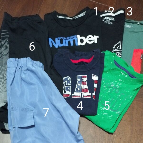 Tシャツ パンツ ハーフパンツ トップス 120〜140