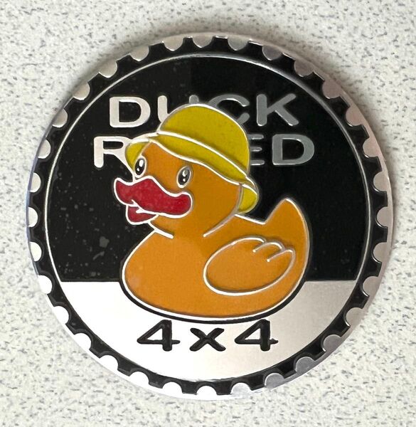JeepDUCK RATED 4x4幼稚園帽ダック メタルステッカー ワッペン