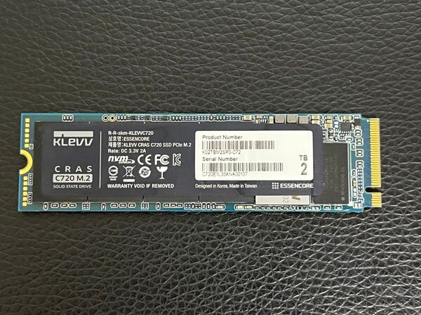 SSD 2TB KLEVV CRAS C720 M.2