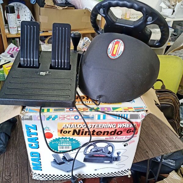 INEE EIAANALOG STEERING WHEELfor Nintendo 64N64用