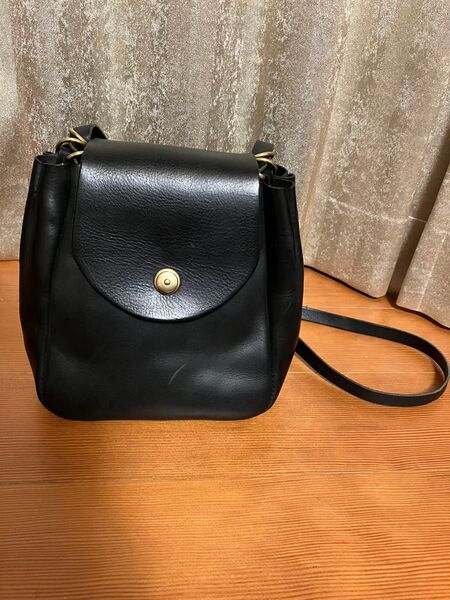 Nordfeld 本革ショルダーハンドバッグ2way HERZ出身の方のハンドメイド店 ブラック レザー