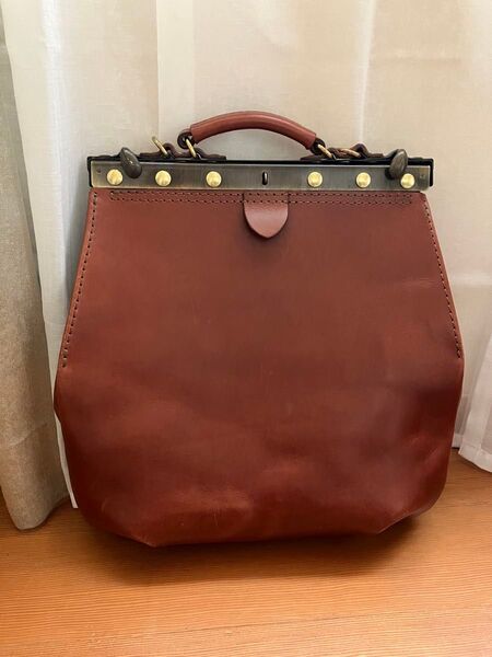 HERZ ギャザーショルダーバッグ 本体のみ ブラウン系