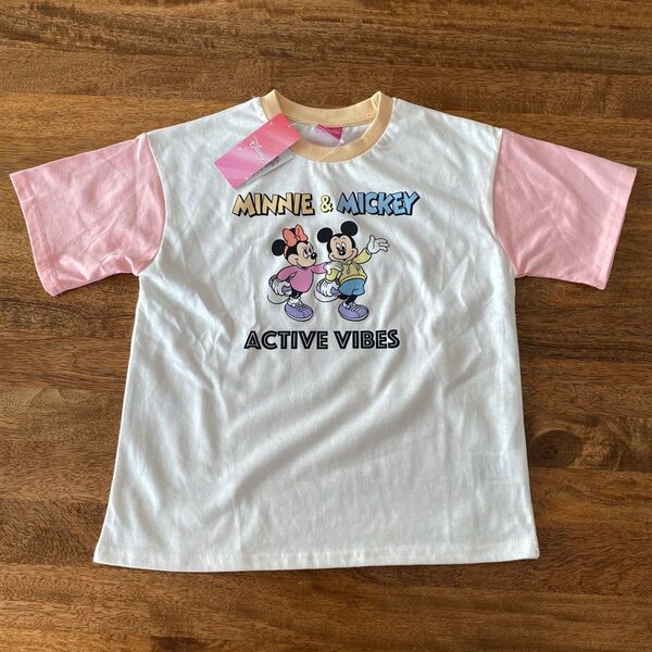 新品 ディズニー ミッキー ミニー Tシャツ 130