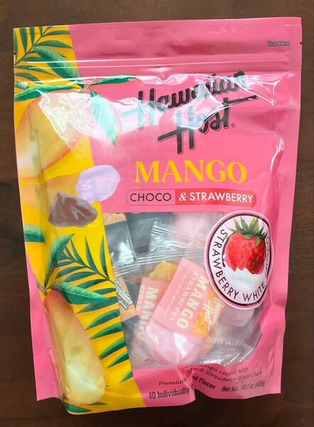 ハワイアンホースト ドライマンゴーチョコ&ストロベリー400g(各20枚の計40枚)