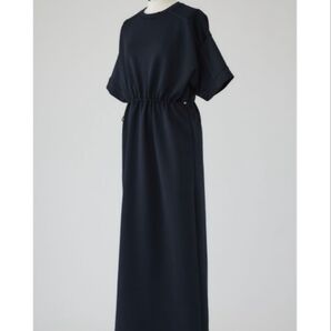 RIM.ARKリムアークDrawstring square cut dress ネイビー