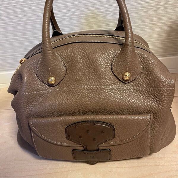 LOEWE バッグ ミニボストン レザー ショルダーバッグ ロエベ ブラウン系 LOEWE ショルダー