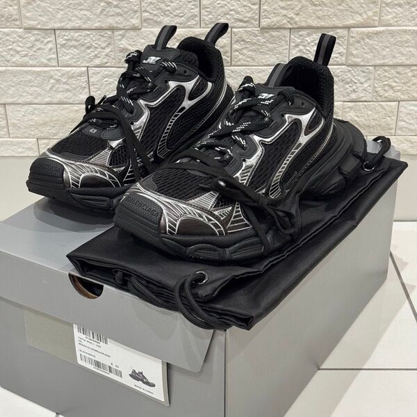 美品 バレンシアガ 3XL スニーカー BALENCIAGA 3XL SNEAKERS 43 28.5 黒色 靴 ブーツ デムナ