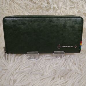 CASTELBAJAC レザー 長財布 グリーン