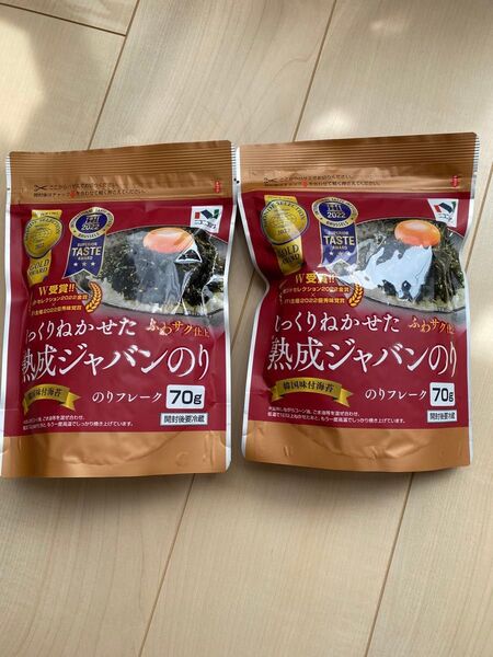 熟成ジャバンのり のりフレーク70g 2袋