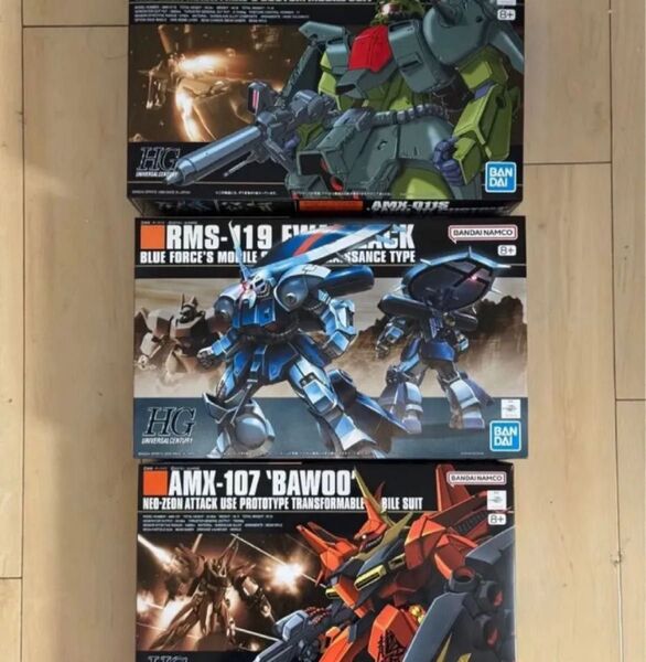 HGUC 1/144 バウ+アイザック+ザクIII改 ガンプラ 未組立セット ザク3改