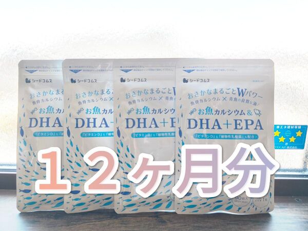 お魚カルシウム DHA EPA 12ヶ月分 シードコムス