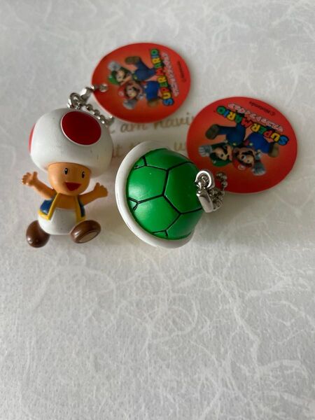 スーパーマリオ キノピオとノコノコカメキーホルダー2個セット マスコット